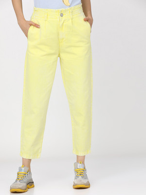 Tokyo Talkies Regular Women Yellow Jeans