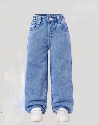 Thekids Regular Boys & Girls Light Blue Jeans