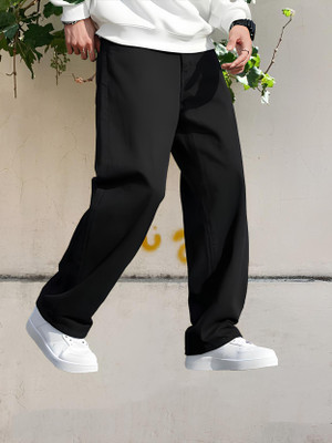 INDIVANE Relaxed Fit Men Black Jeans