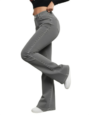Dollfashion Boot-Leg Women Grey Jeans
