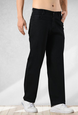 Fader Relaxed Fit Men Black Jeans
