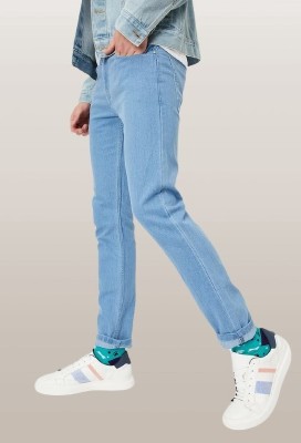 POKHINDA Slim Men Blue Jeans