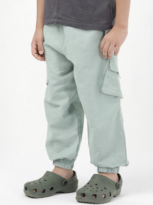 BUDDING BEES Regular Fit Boys Green Trousers