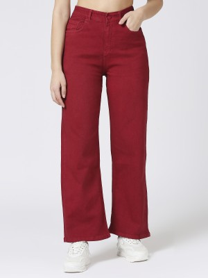 TCI Boyfriend Women Maroon Jeans