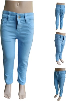 D8211K Regular Boys & Girls Light Blue Jeans