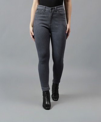 Pompous Slim Women Grey Jeans