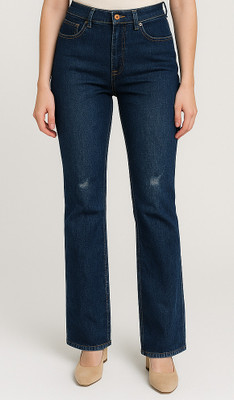 fidesonlineshop Regular Women Dark Blue Jeans