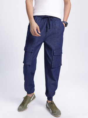 Kook N Keech Jogger Fit Men Blue Jeans