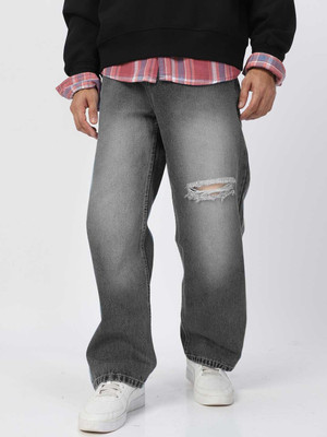 Urbano Fashion Loose Fit Men Grey Jeans
