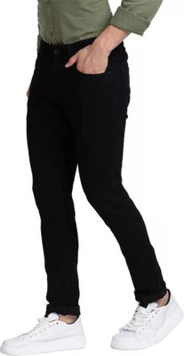flete Slim Men Black Jeans