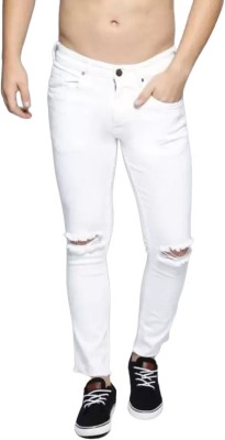 Misony Slim Men White Jeans