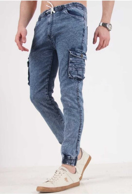Dolldeal Jogger Fit Men Light Blue Jeans