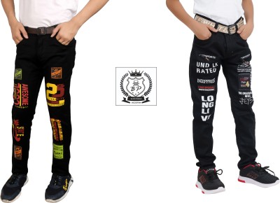 fashionatractio Regular Boys Multicolor Jeans(Pack of 2)