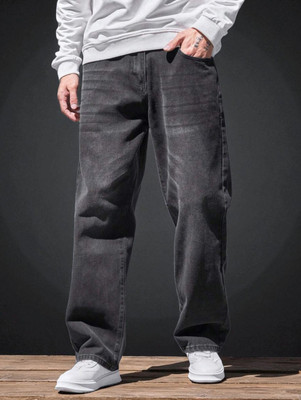 DENIM LOOK Loose Fit Men Dark Grey Jeans