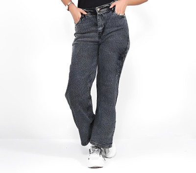 Farlucci Boot-Leg Women Dark Grey Jeans