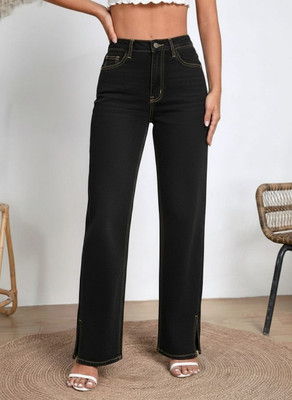 hovac Boot-Leg Women Black Jeans