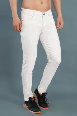 NIVASU Slim Men White Jeans