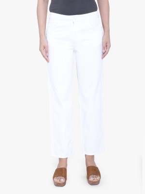 FCK-3 Boot-Leg Women White Jeans