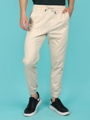 V-MART Solid Men Beige Track Pants