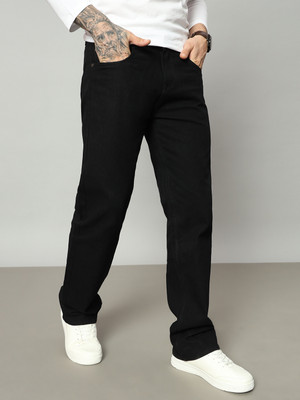 DENIM LOOK Loose Fit Men Black Jeans