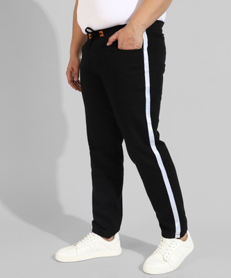 Instafab Plus Regular Men Black Jeans