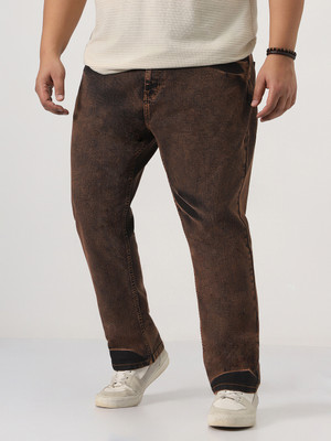 Urbano Plus Straight Fit Men Brown Jeans