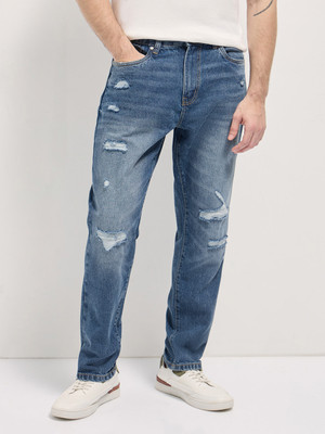 THE BEAR HOUSE Relaxed Fit Men Blue Jeans