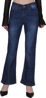 DRESSORAMA Flared Women Dark Blue Jeans