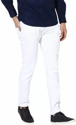 comfits Slim Men White Jeans