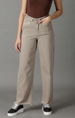 SheLook Straight Fit Women Beige Jeans