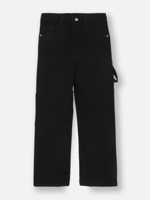 Urbano Juniors Loose Fit Boys Black Jeans