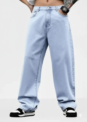 ANGERHOOD Loose Fit Men Light Blue Jeans