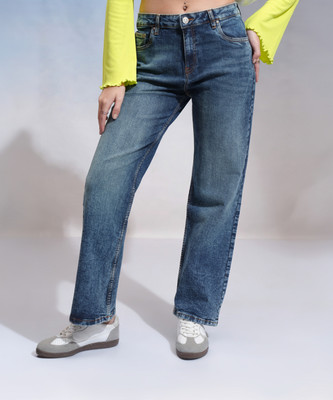 Tokyo Talkies Straight Fit Women Blue Jeans