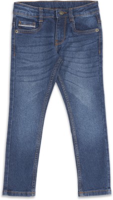 Pantaloons Junior Tapered Fit Boys Dark Blue Jeans