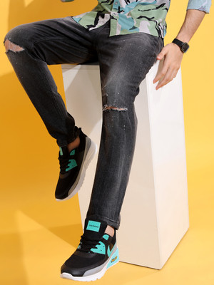 HIGHLANDER Tapered Fit Men Dark Grey Jeans