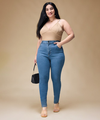 Miss Chase Skinny Women Blue Jeans