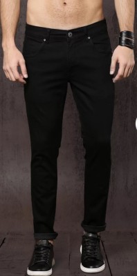 Deeelyjns Slim Men Black Jeans