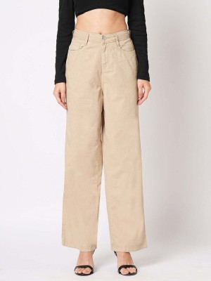 Kraus Jeans Relaxed Fit Women Beige Jeans