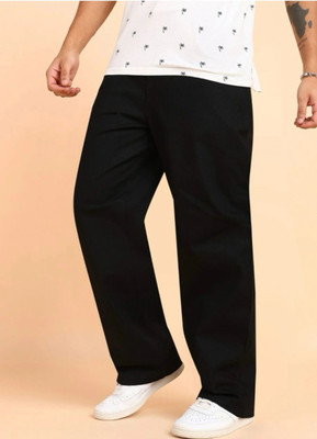 MEIXN Loose Fit Men Black Jeans
