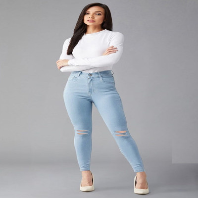 1DAYSTREET Regular Women Light Blue Jeans