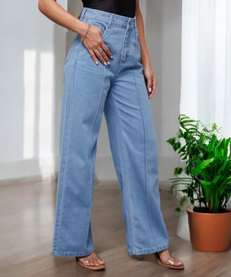 Miss Chase Boot-Leg Women Blue Jeans