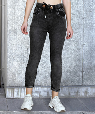 DenimStory Regular Women Black Jeans