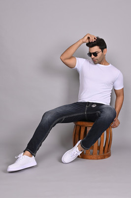 white apple jns Regular Men Dark Blue Jeans