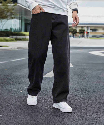 BREXX Straight Fit Men Black Jeans
