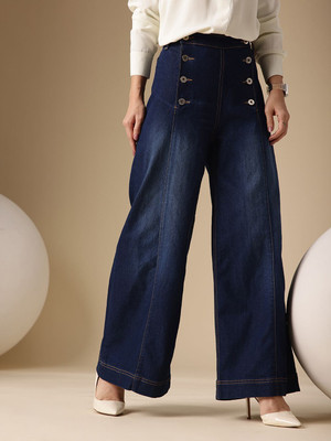 CHEMISTRY Tapered Fit Women Blue Jeans