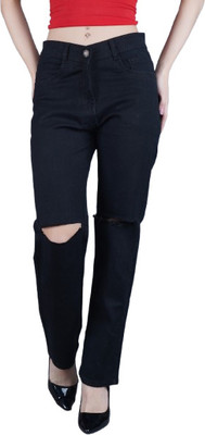 Jeancherry Loose Fit Women Black Jeans