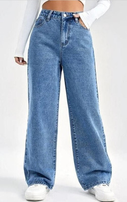 MGWCOLLECTION Straight Fit Women Blue Jeans