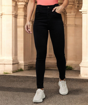 DOLCE CRUDO Skinny Women Black Jeans