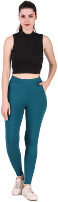 nykraaapparels Dark Green Jegging(Solid)