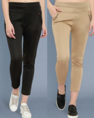 GRX Beige, Black Jegging(Solid)